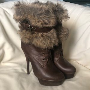 Bakers Leather Platform Heels